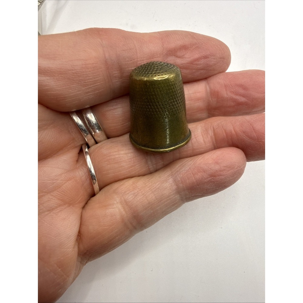 Vintage Brass sewing thimble Cir 1900
